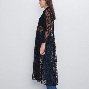 Zara SEMI-SHEER DRESS Size